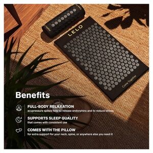 NWT Acupuncture Massage Mat and Pillow designed for relaxation and stress relief